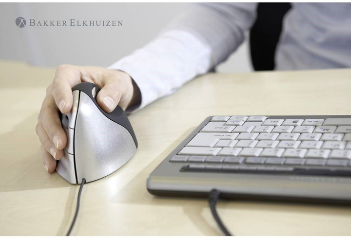 Миша Evoluent VerticalMouse 3 Ergonomic USB Black/Silver (VM3R2-RSB) - зображення 4