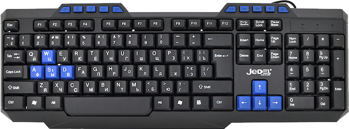 Клавіатура дротова Jedel K518 USB Black (YT19265) - зображення 1