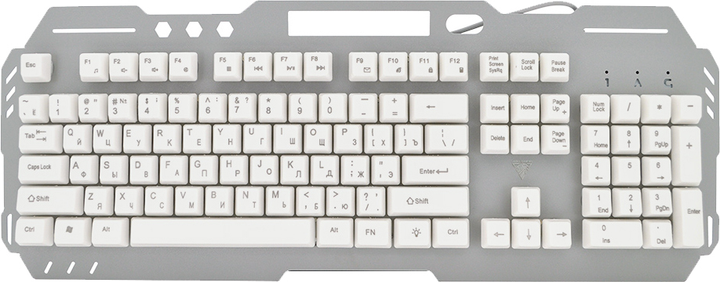 Клавіатура дротова Jedel K503 USB White (YT05351) - зображення 1