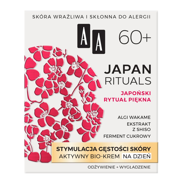 Bio-krem aktywny AA Japan Rituals 60+ stymulacja gęstości skóry na dzień 50 ml (5900116053820) - obraz 1