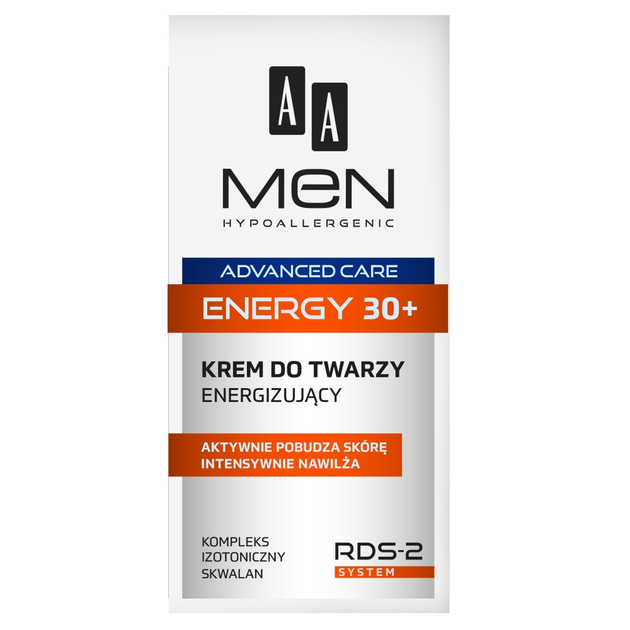 Krem do twarzy AA Men Advanced Care Energy 30+ 50 ml (5900116025254) - obraz 1