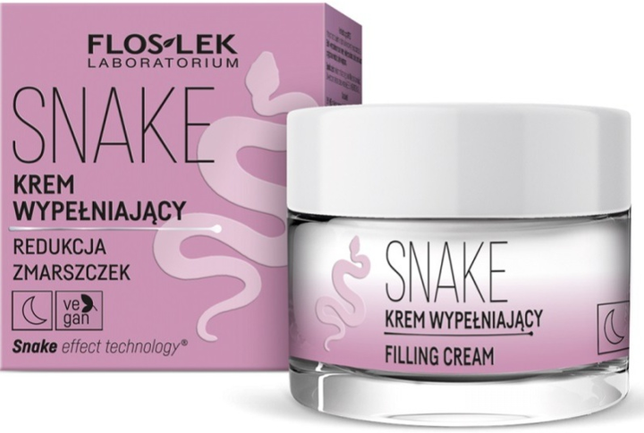 Krem do twarzy nawilżający Floslek Snake na noc 50 ml (5905043021126) - obraz 1