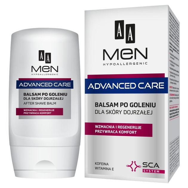 Balsam po goleniu AA Men Advanced Care dla skóry dojrzałej 100 ml (5900116024707) - obraz 1