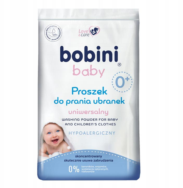 Пральний порошок Bobini Baby універсальний 1.2 кг (5900931034172) - зображення 1
