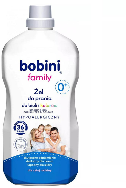 Гель для прання Bobini Family універсальний 1.8 л (5900931033502) - зображення 1