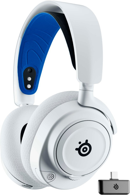 Акція на Навушники SteelSeries Arctis Nova 7P Wireless White від Rozetka