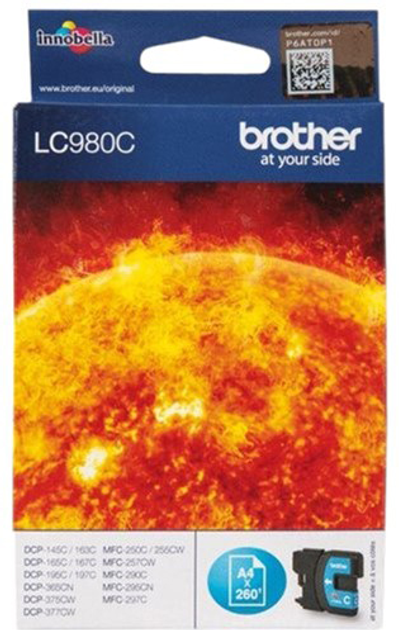 Картридж Brother LC-980C Cyan (4977766659598) - зображення 1