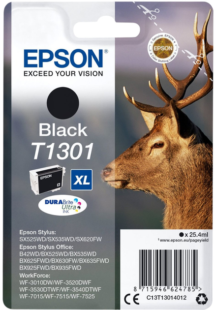 Tusz Epson T1301 Black (8715946624785) - obraz 1