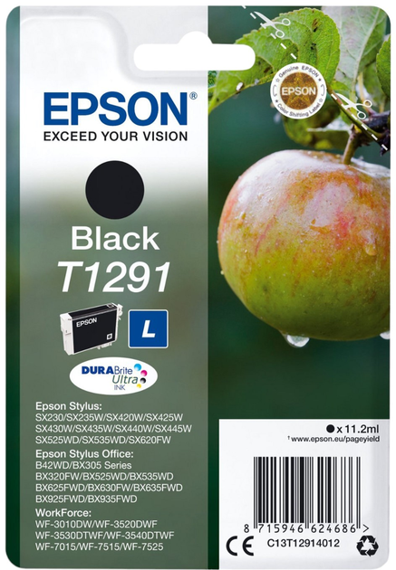 Tusz Epson T1291 Black (8715946624686) - obraz 1