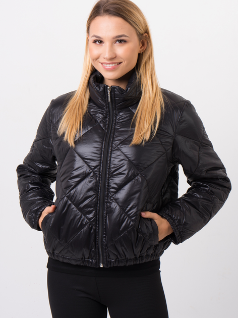 Демісезонна коротка куртка жіноча Zaiia ZAJA06 38 Чорна (8224508684742) - зображення 1