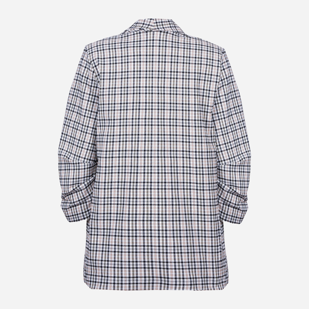 Піджак клітчатий подовжений жіночий Zaiia ZAJA07 40 Різнокольоровий (8225516511754) - зображення 6