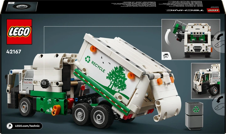 Конструктор LEGO Technic Сміттєвоз Mack LR Electric 503 деталей (42167) - зображення 8