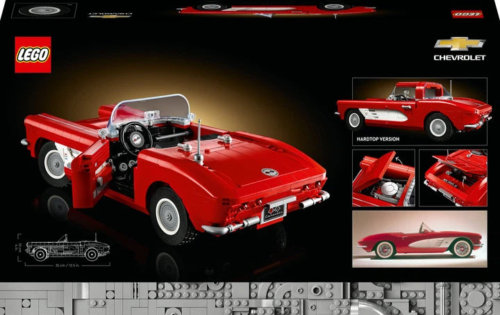 Zestaw klocków LEGO Icons Corvette 1210 elementów (10321) - obraz 2