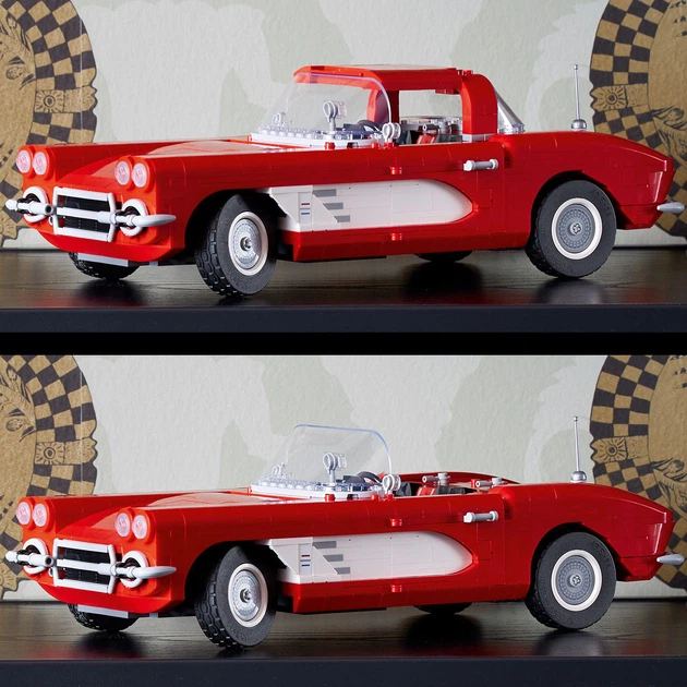 Zestaw klocków LEGO Icons Corvette 1210 elementów (10321) - obraz 4