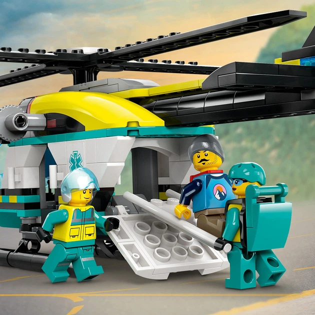 Zestaw klocków LEGO City Helikopter ratunkowy 226 elementów (60405) - obraz 7