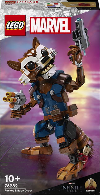 Конструктор LEGO Marvel Ракета и малыш Грут 566 деталей (76282 ...