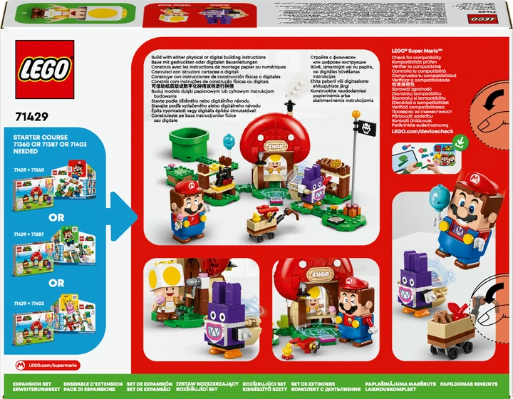 Zestaw klocków LEGO Super Mario Nabbit w sklepie Toada — zestaw rozszerzający 230 elementów (71429) - obraz 8