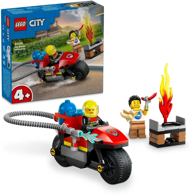 Zestaw klocków LEGO City Strażacki motocykl ratunkowy 57 elementów (60410) - obraz 3