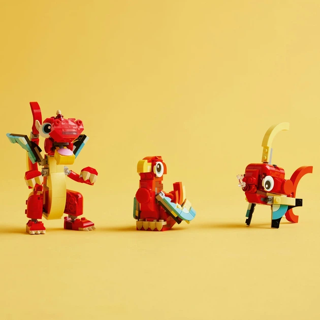 Конструктор LEGO Creator Червоний Дракон 149 деталей (31145) - зображення 3
