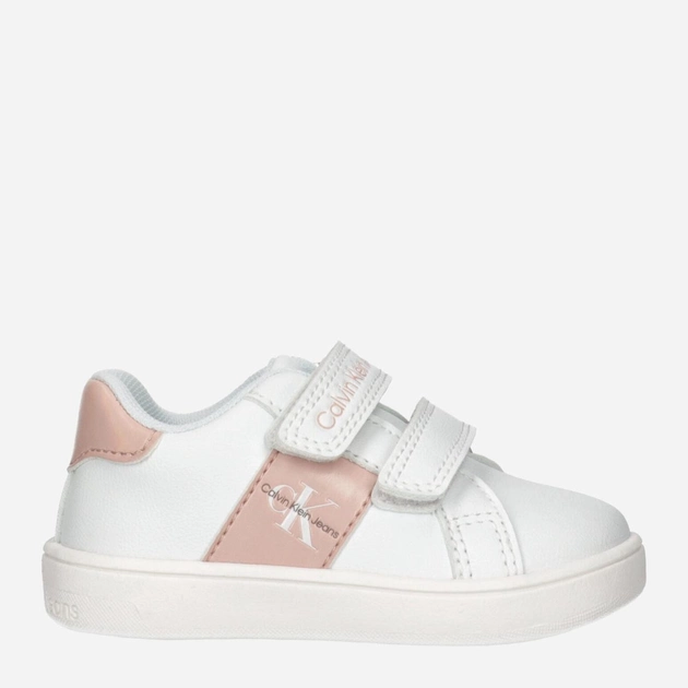 Дитячі кросівки для дівчинки Calvin Klein Jeans Low Cut Velcro Sneaker V1A9-80782-1355X134 27 Білі (8052578509555) - зображення 1