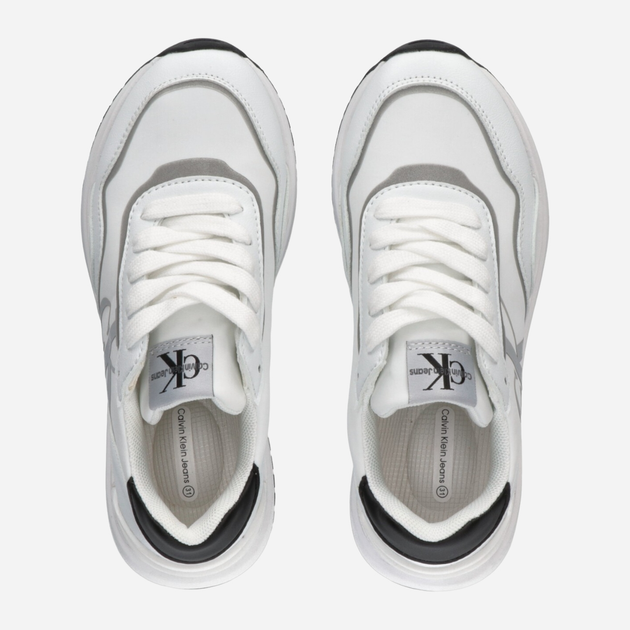 Sneakersy dziecięce dla dziewczynki Calvin Klein Jeans Low Cut Lace-Up Sneaker V3X9-80892-1695100 36 Białe (8052578526262) - obraz 3