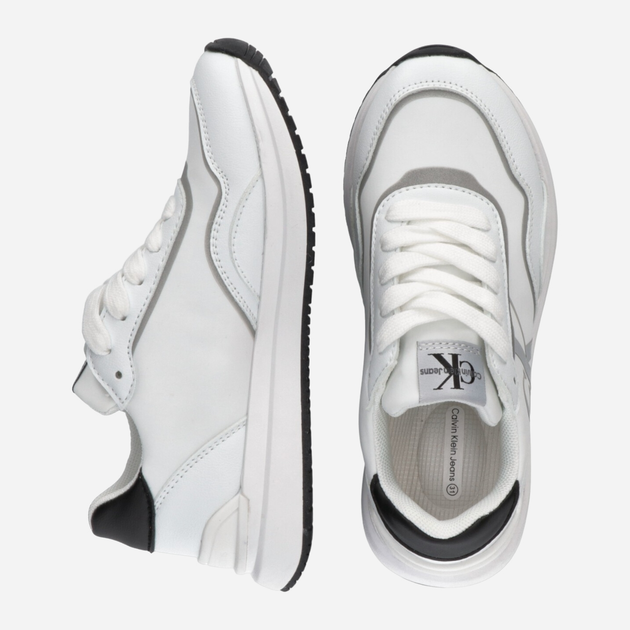 Sneakersy dziecięce dla dziewczynki Calvin Klein Jeans Low Cut Lace-Up Sneaker V3X9-80892-1695100 36 Białe (8052578526262) - obraz 4