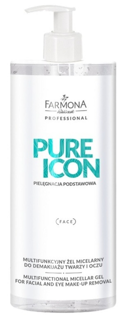 Міцелярний гель для демакіяжу обличчя та очей Farmona Professional Pure Icon багатофункціональний 500 мл (5900117951576) - зображення 1