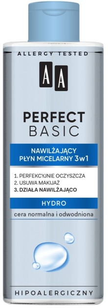 Міцелярна вода AA Perfect Basic 3в1 Hydro зволожуюча 200 мл (5900116082714) - зображення 1