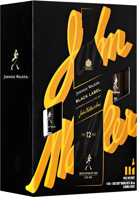 ロッド Johnny Walker Виски Johnnie Walker Black label 12 лет выдержки 0.7 л 40% с 2-мя