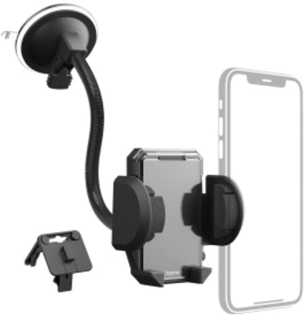 Автотримач Hama Uniwersalny na telefon 4-11 cm (4047443488299) - зображення 3