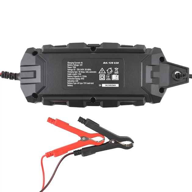 Зарядний пристрій АКБ WINSO PRO LCD 4A, 12V, 4-120Ah - изображение 2