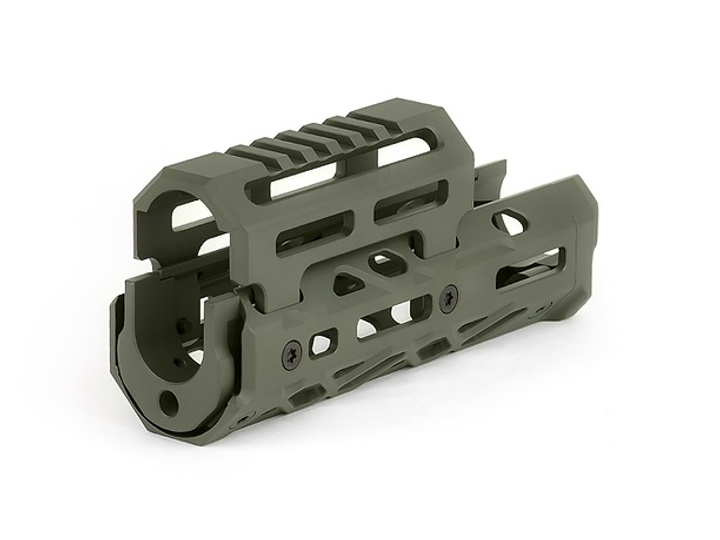 Короткое цевье КРУК CRC 1U007 ODGreen с креплением M-Lok для РПК - изображение 2