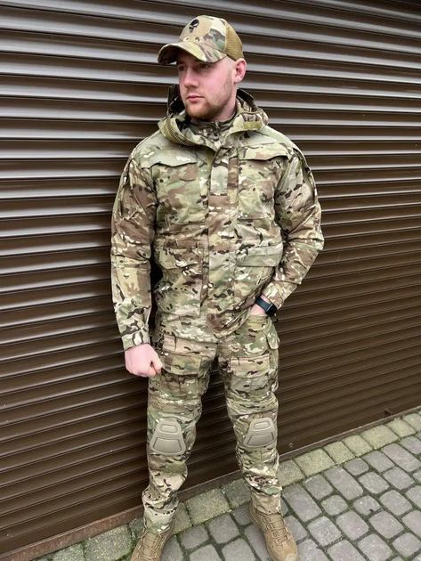 Комплект чоловічий куртка парка з капюшоном Tactical Series і штани Yevhev G3 Мультик L Kali AI044 вітро-водонепроникний польовий повсякденний - зображення 1
