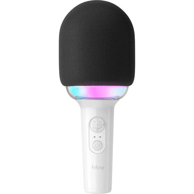 Микрофон Fifine E2 RGB (E2W RGB) White (E2W) - Фото 1 Микрофон Fifine E2 RGB (E2W RGB) White (E2W) - изображение 1