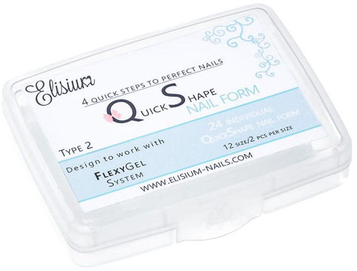 Formy Elisium Quick Shape Nail Form Type 2 do przedłużania paznokci 24 szt (5901878681870) - obraz 1