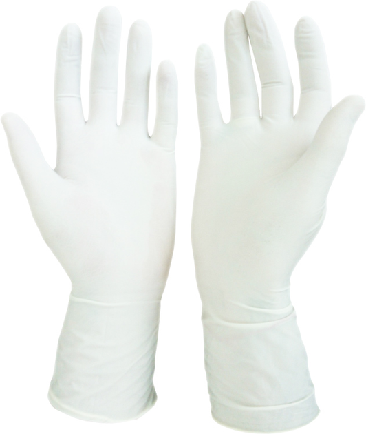 Перчатки хирургические латексные стерильные, текстурированные Medicom SafeTouch Clean Bi-Fold опудренные 50 пар № 6 (1133-A) - изображение 2