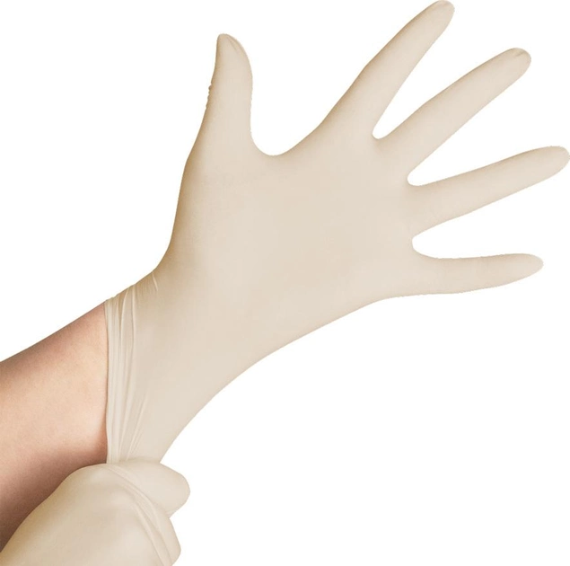 Перчатки смотровые латексные нестерильные Medicom SafeTouch Rejuvenate с ланолином и витамином Е неопудренные 50 пар № XS (1163/XS) - изображение 2