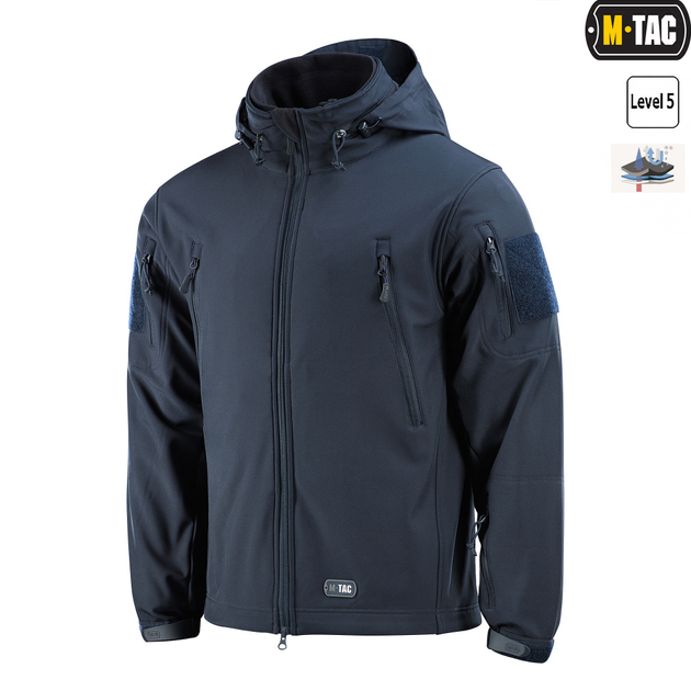 Куртка Soft Shell з підстібкою Dark Navy Blue Size L - зображення 1
