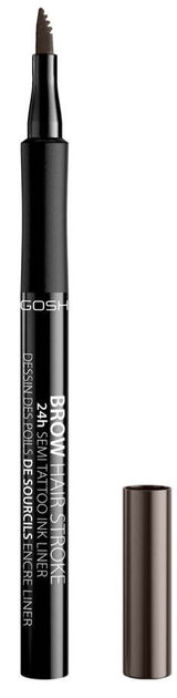Точний олівець Gosh Brow Hair Stroke для укладки брів 003 Dark Brown (5711914150112) - зображення 1