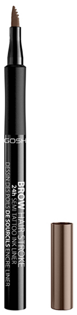 Точний олівець Gosh Brow Hair Stroke для укладки брів 002 Grey Brown (5711914150082) - зображення 1