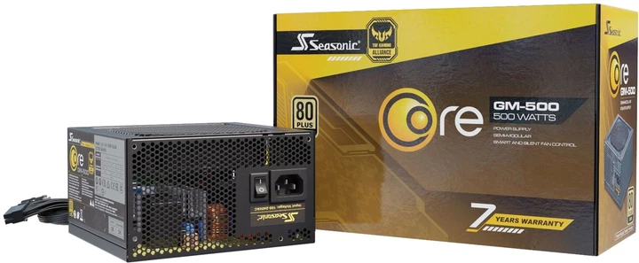 Zasilacz Seasonic Core GM-500 Gold 500 W - Zdjęcie 6 Zasilacz Seasonic Core GM-500 Gold 500 W - obraz 6