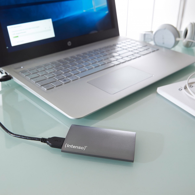 Накопичувач SSD 256GB Intenso Premium Portable USB 3.0 Антрацит (3823440) - зображення 5