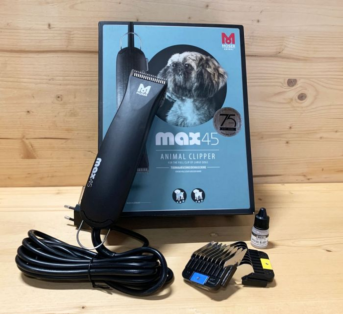 Машинка для стрижки животных Moser Max45 черный 1245-0077