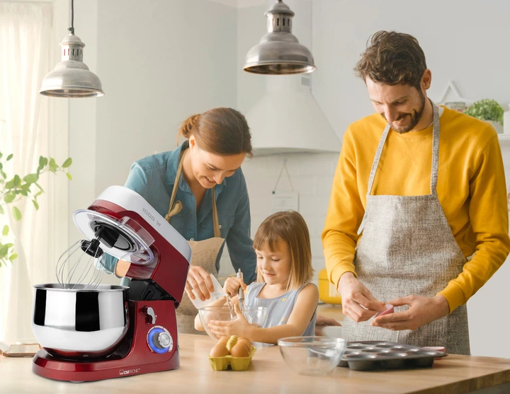 Планетарний міксер Clatronic KM 3709 Red - зображення 3