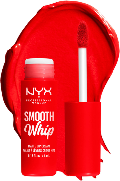 Рідка матова помада-крем для губ NYX Professional Makeup Smooth WHip 12 Incing On Top 4 мл (800897131289) - зображення 1