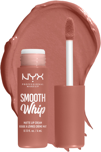 Рідка матова помада-крем для губ NYX Professional Makeup Smooth WHip 23 Laundry Day 4 мл (800897233778) - зображення 1
