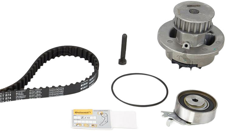 Комплект ременя ГРМ з помпою Contitech CT 874 WP2 Chevrolet, Daewoo, GeneralMotors, Opel, Vauxhall (4010858799687) - зображення 1