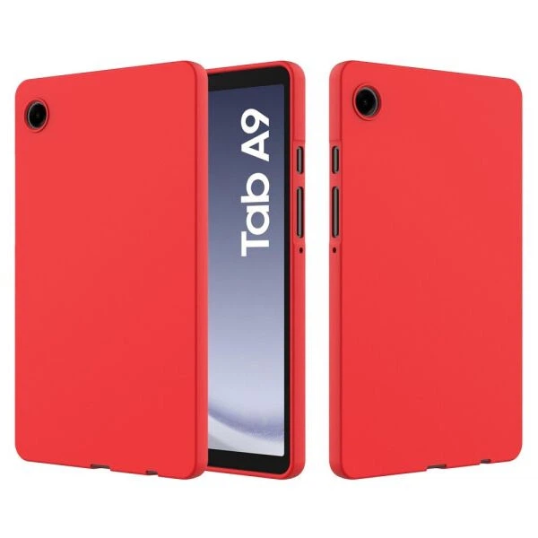 Защитный чехол Deexe Silicone Shell для Samsung Galaxy Tab A9 (X110/115) - Red - изображение 2