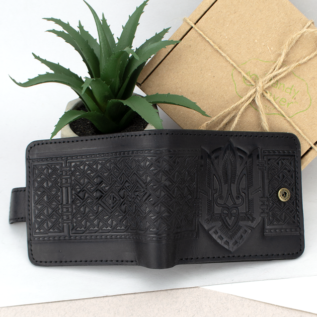 Портмоне чоловіче шкіряне Handycover HC0041 чорне з гербом України - Фото 11 Портмоне чоловіче шкіряне Handycover HC0041 чорне з гербом України - зображення 11
