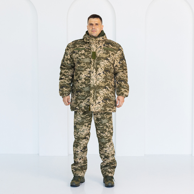 Бушлат Гірка камуфляжний зимовий Піксель, чоловіча зимова куртка з утяжкою 56 - зображення 2